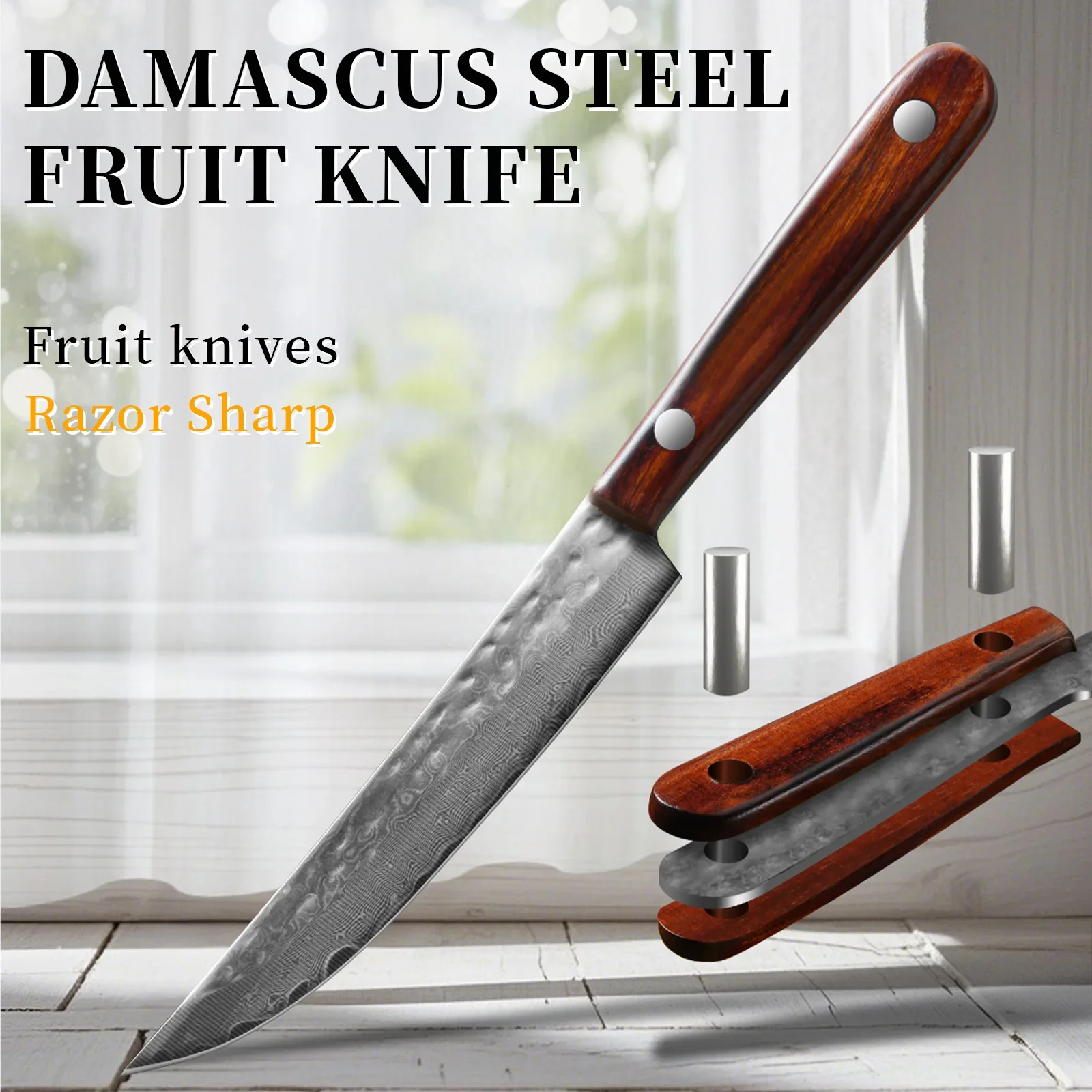 Wok Carbon Steel - Coltello da frutta in acciaio di