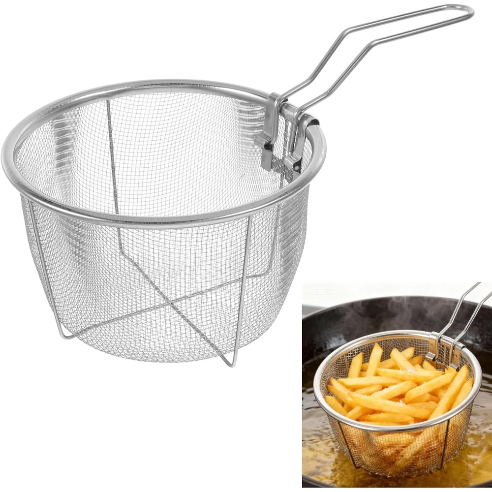 Home Cooking In French - Cestino per patatine rotondo con manico