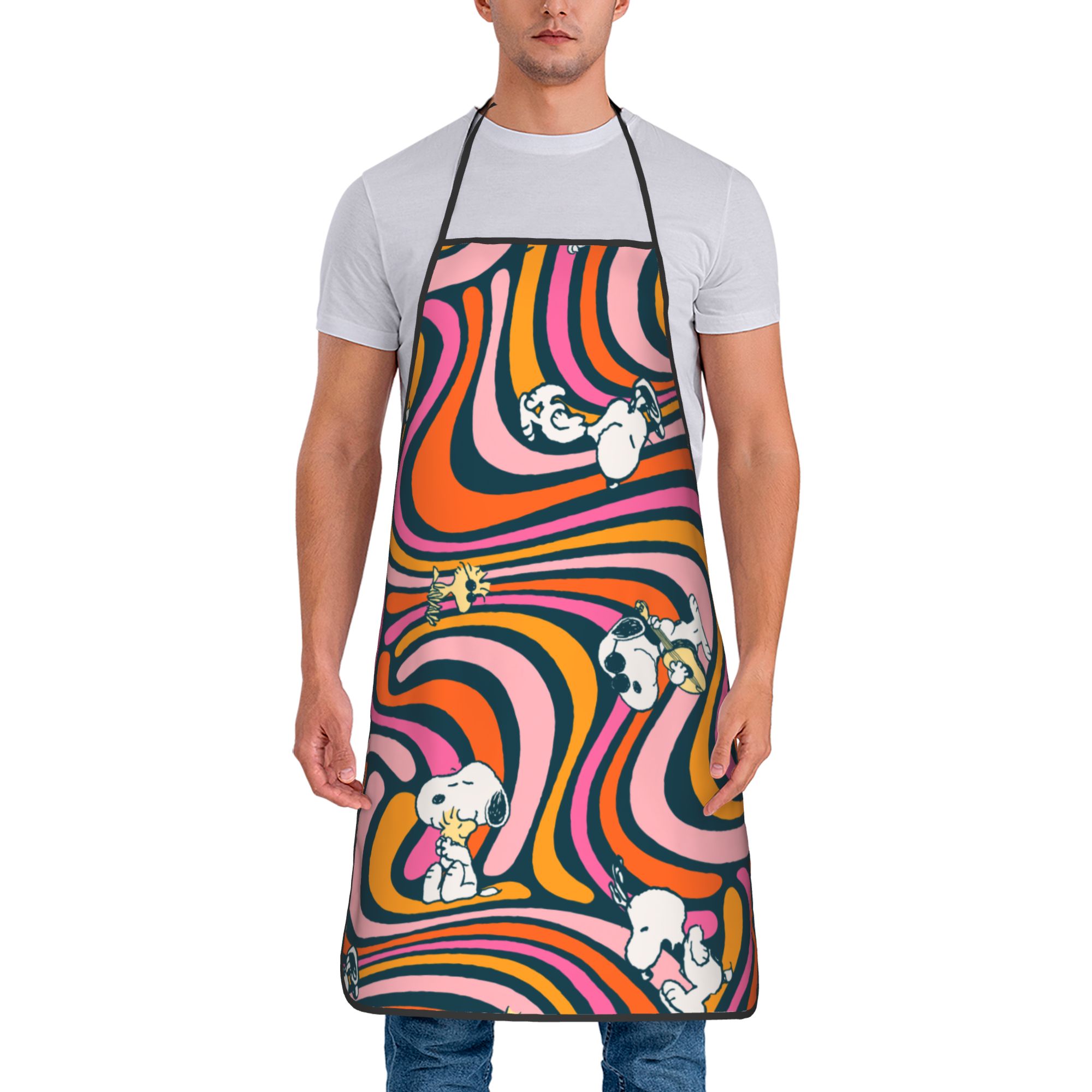 Home Cooking Vibes - Grembiuli Viola Snoopys & Woodstock Groovy