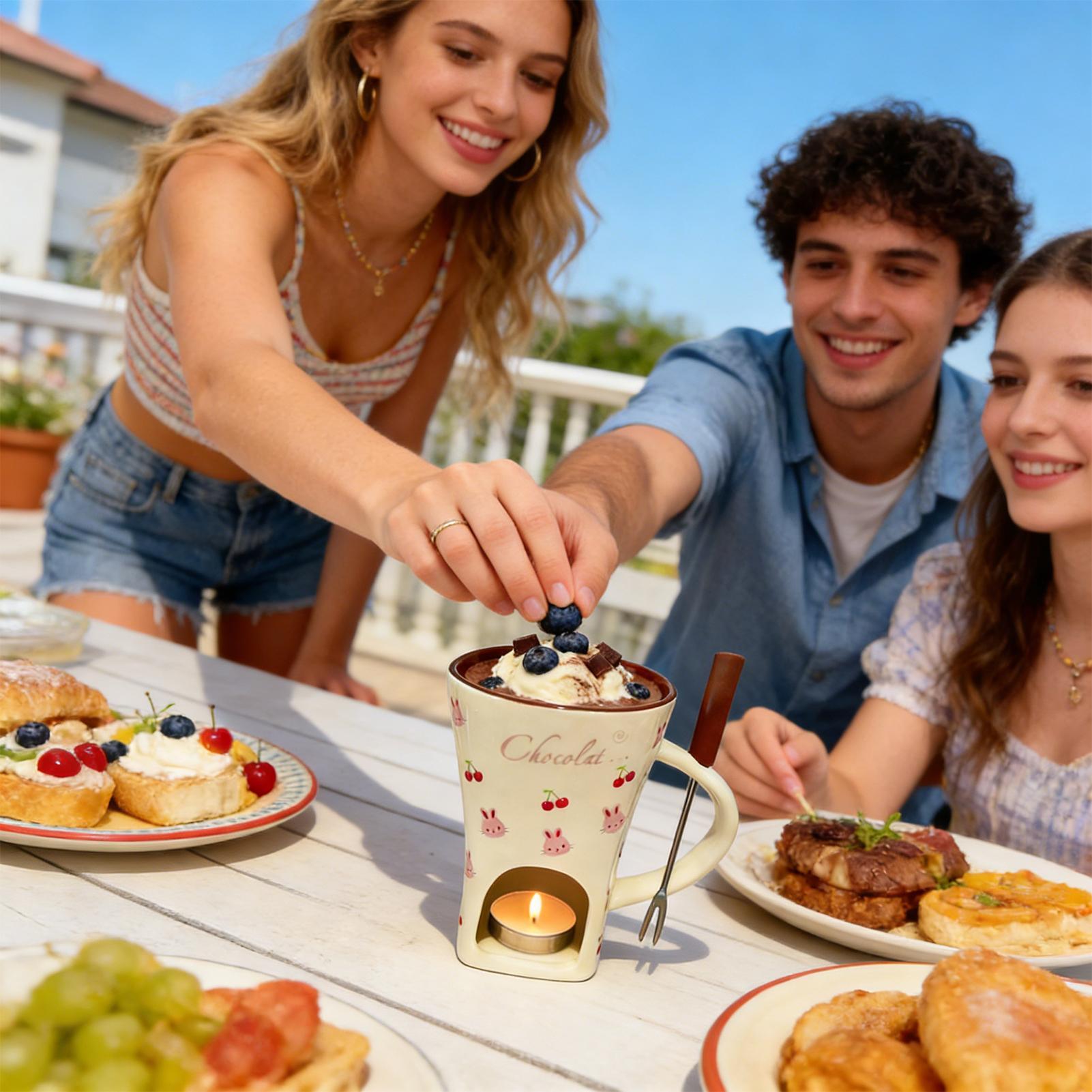 Tazza per Sciogliere il Ciocco - Fondue Pot Ceramic recensione e prezzo