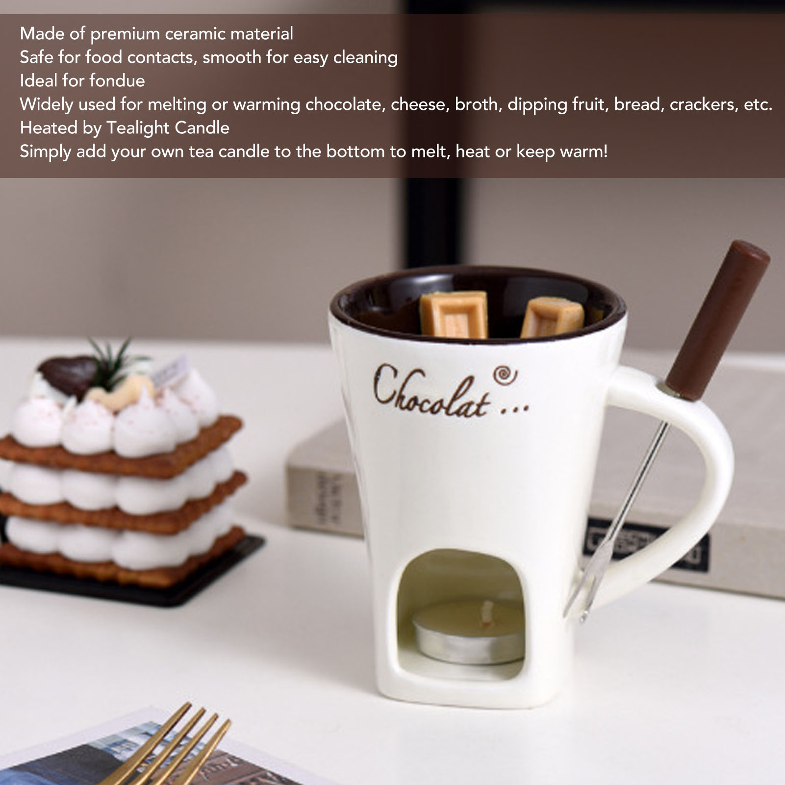 Tazza per Fonduta di Cioccolat - Fondue Pot Ceramic recensione e prezzo