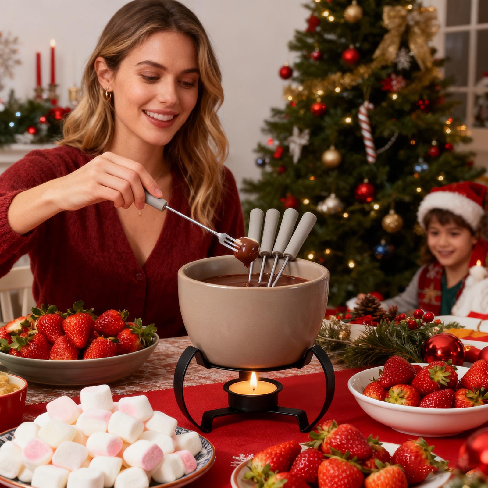 Set di mini tazze per fonduta  - Fondue Pot Ceramic recensione e prezzo