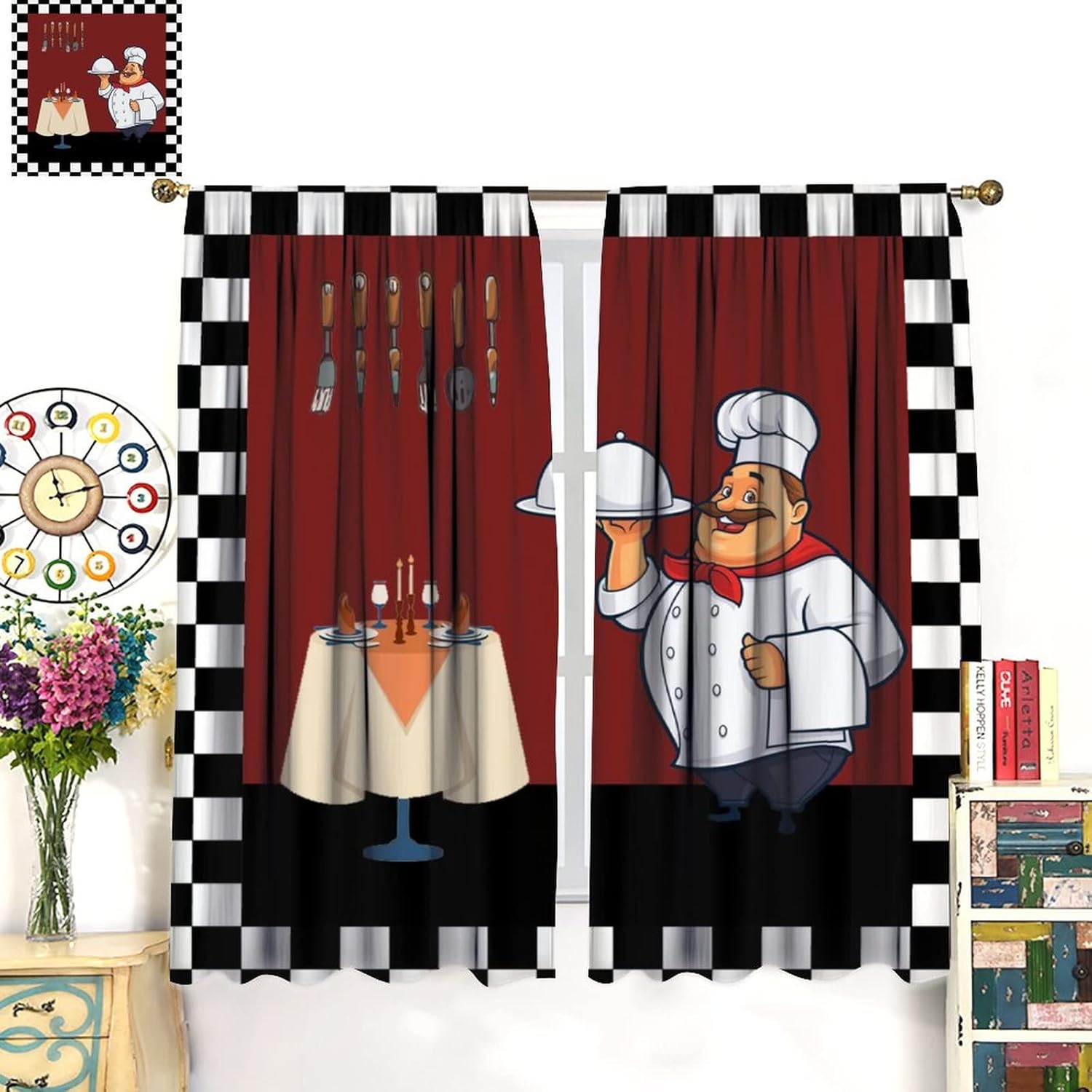 Tende da cucina Fat Chef, tend - Home Cooking In French recensione e prezzo