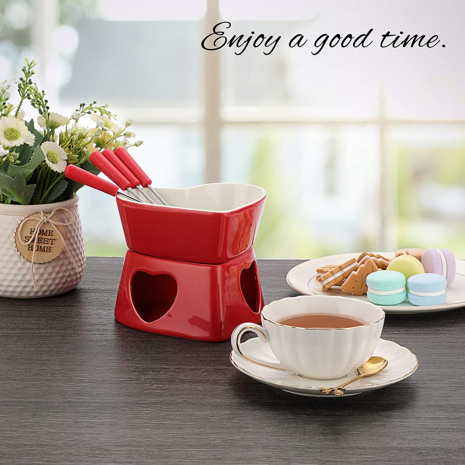 Set di pentole per fonduta a f - Fondue Pot Ceramic recensione e prezzo