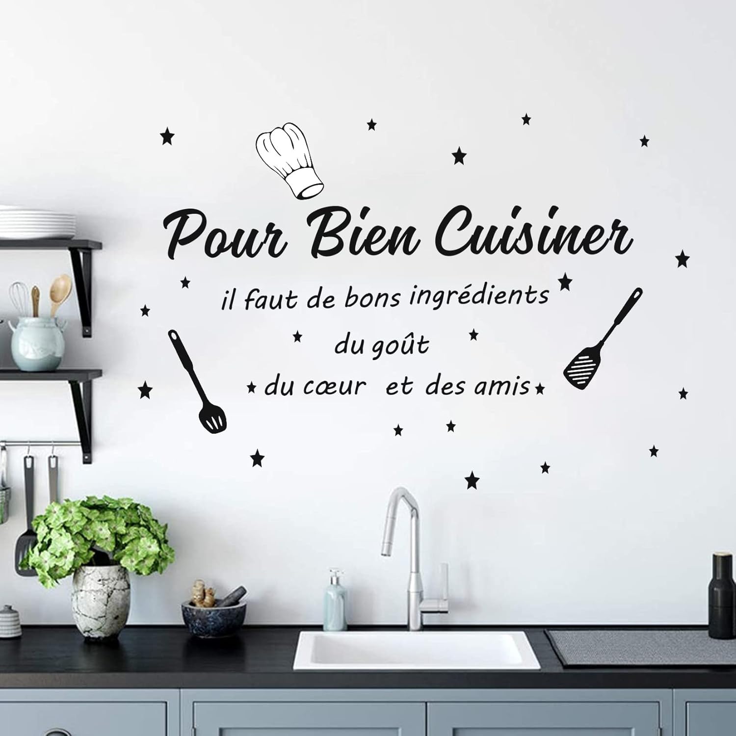 Adesivo Murale con Citazione s - Home Cooking In French recensione e prezzo